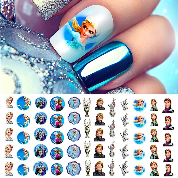 Disney Other - 💌BO/GO$6 Frozen Elsa Nail Water Transfer Decals